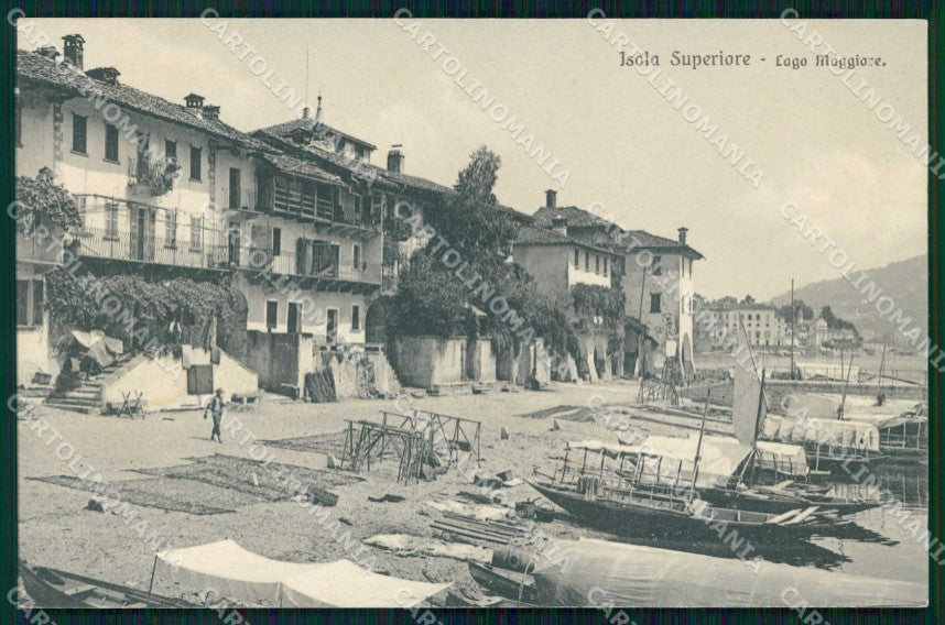 Verbania Isola Superiore Lago Maggiore Barche Brunner 14618 cartolina RB7424 – fronte