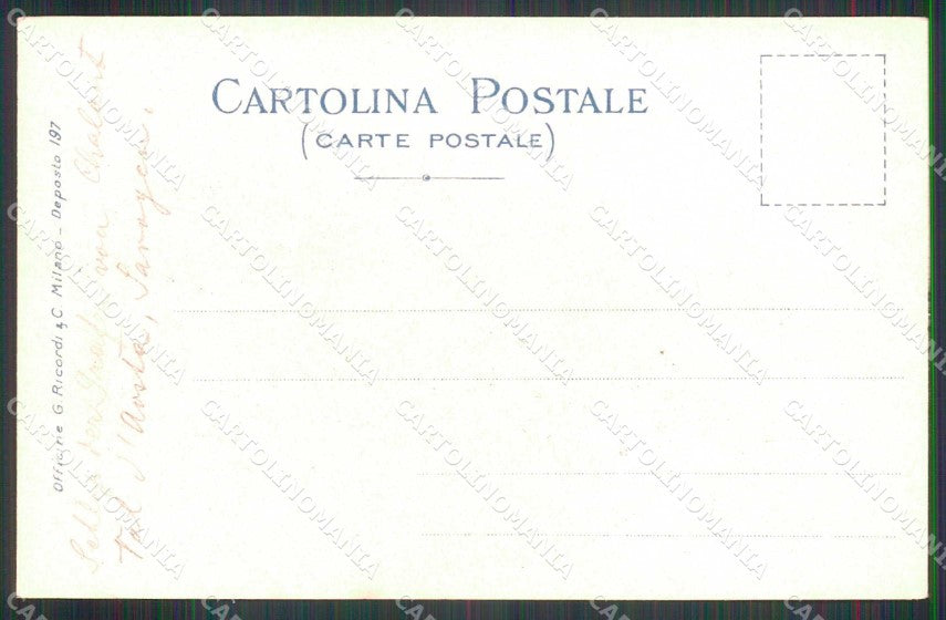 Aosta Issogne Secolo XV Metlicovitz cartolina RB7444 – retro