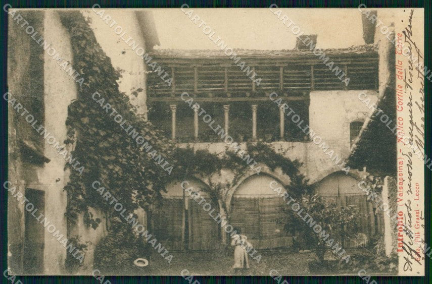 Lecco Introbio Valsassina Antico Cortile della Torre cartolina RB7446 – fronte