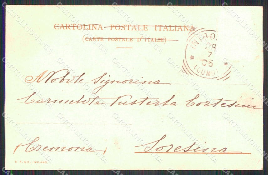 Lecco Introbio Valsassina Antico Cortile della Torre cartolina RB7446 – retro
