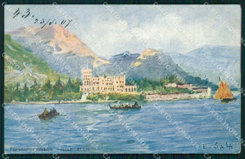 Brescia Lago di Garda Isola Lecchi cartolina RB7454 – fronte