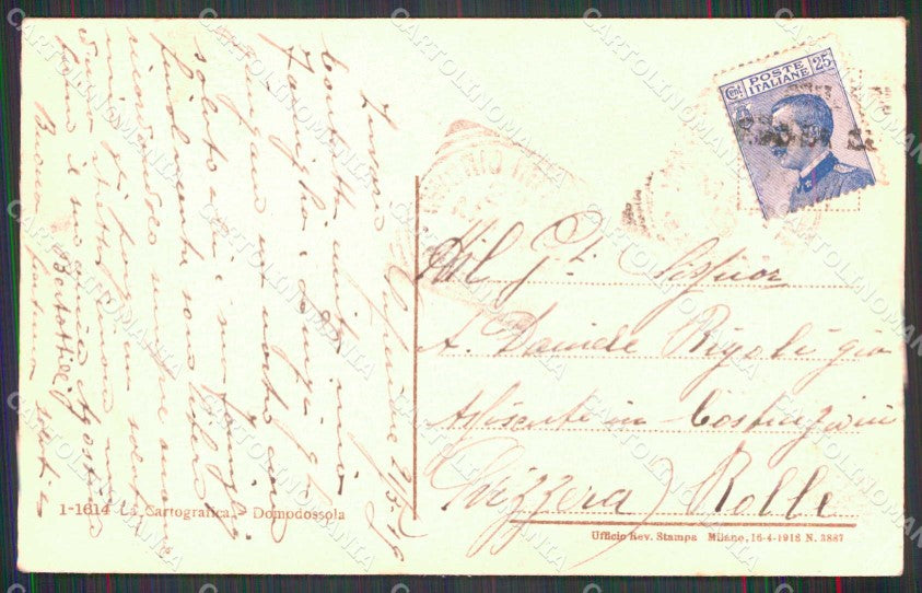 Novara Invorio Superiore cartolina RB7460 – retro