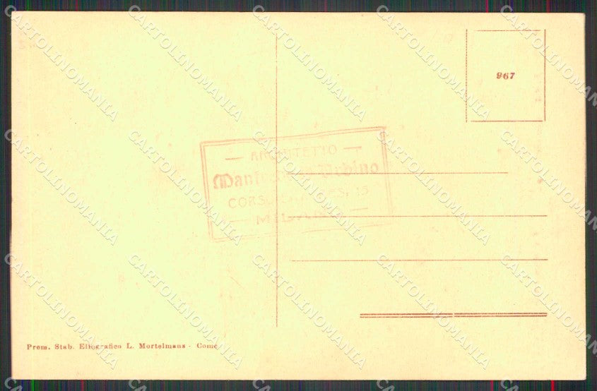 Como Esino Lario Piazza delle Capre Capre cartolina RB7470 – retro