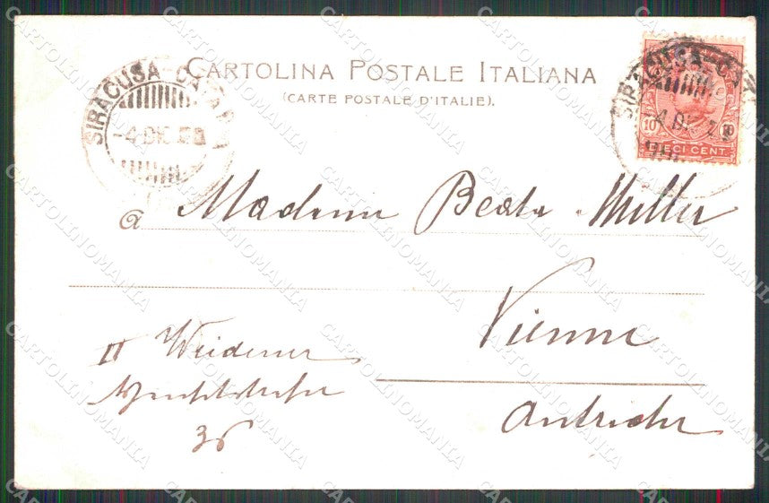 Catania Etna Vulcano Cono Principale Stengel 13026 cartolina RB7483 – retro