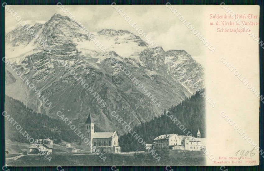 Bolzano Stelvio Solda Hotel Eller cartolina RB7486 – fronte