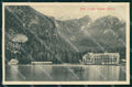 Bolzano Braies Hotel Pragser Wildsee Barca PIEGA cartolina RB7487 – fronte