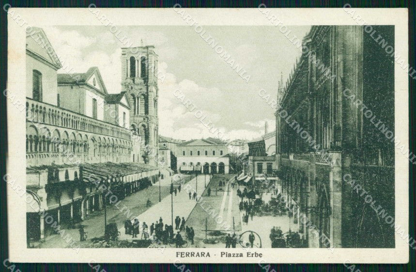 Ferrara Città Piazza Erbe cartolina RB7500 – fronte