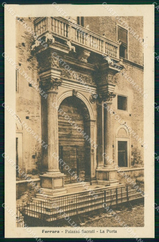 Ferrara Città Palazzo Sacrati Porta Alterocca 1205 cartolina RB7507 – fronte