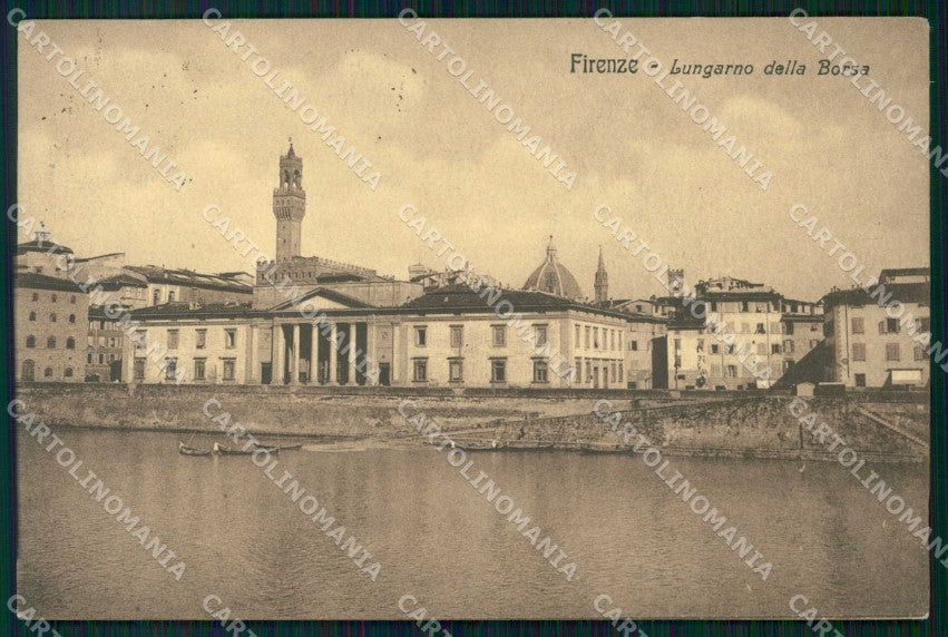 Firenze Città Lungarno della Borsa cartolina RB7518 – fronte