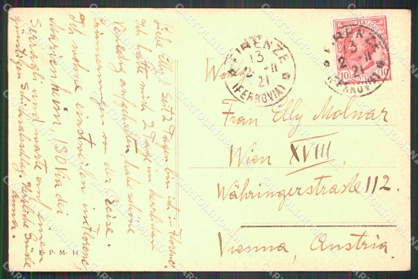 Firenze Città Lungarno della Borsa cartolina RB7518 – retro