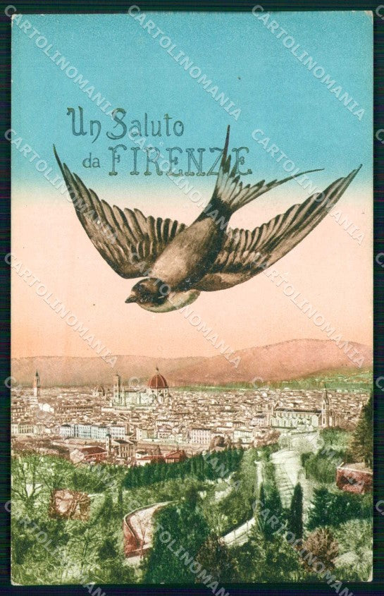 Firenze Città Un Saluto da cartolina RB7540 – fronte