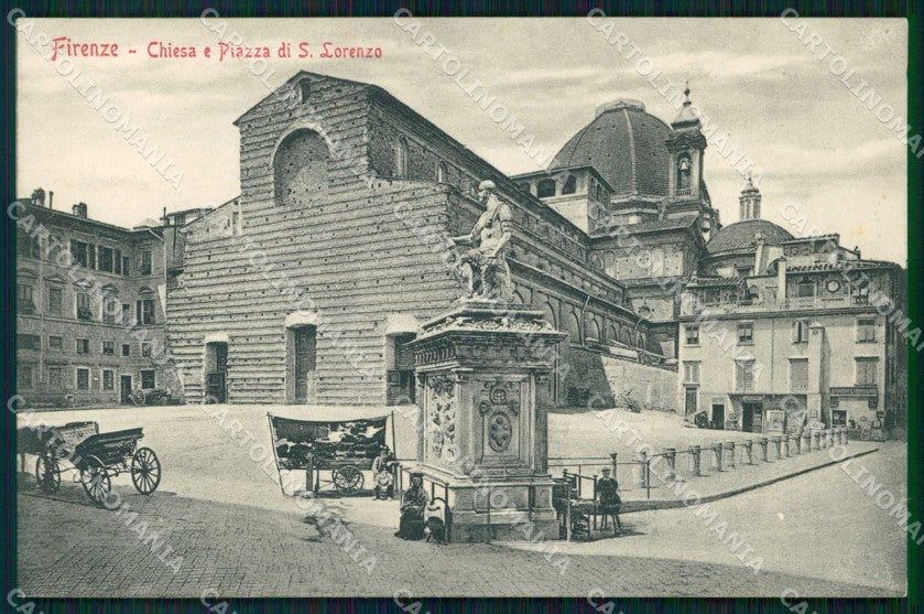 Firenze Città Chiesa San Lorenzo Piazza Stengel 11452 cartolina RB7551 – fronte