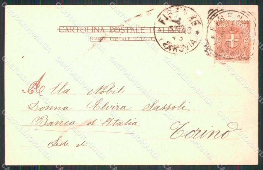 Firenze Città Piazza S. Andrea Firenze Scomparsa Modiano 1539 cartolina RB7565 – retro