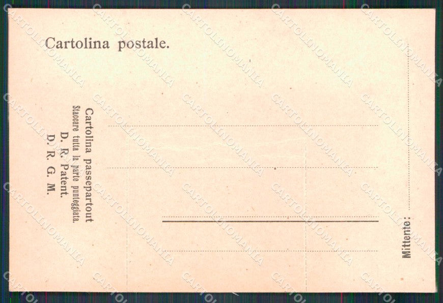 Firenze Città Ponte Vecchio Barche Passepartout cartolina RB7572 – retro