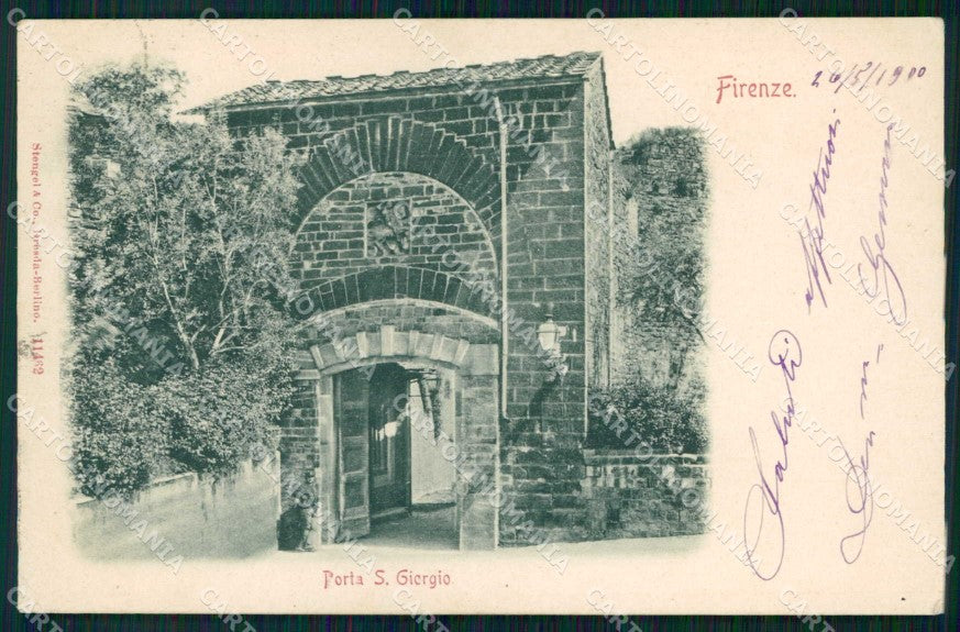 Firenze Città Porta S. Giorgio Stengel 11462 PIEGA cartolina RB7579 – fronte