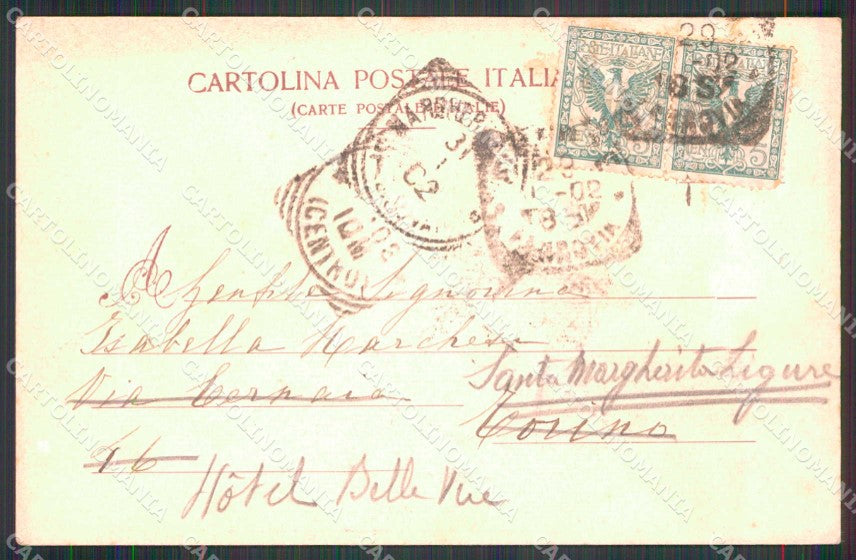 Firenze Città Mercato Vecchio Piazza degl'Amieri Modiano 1536 cartolina RB7581 – retro