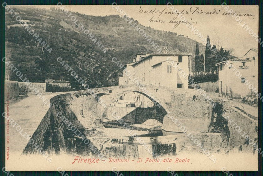 Firenze Città Ponte alla Badia cartolina RB7585 – fronte