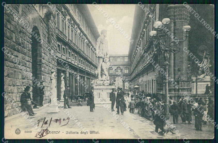 Firenze Città Galleria degli Uffizi Brunner 5509 cartolina RB7590 – fronte