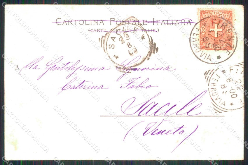 Firenze Città Cenciaioli Fiorentini Carretto Stengel 11765 cartolina RB7592 – retro