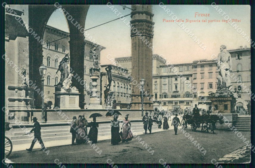 Firenze Città Piazza della Signoria Stengel 11734 cartolina RB7597 – fronte
