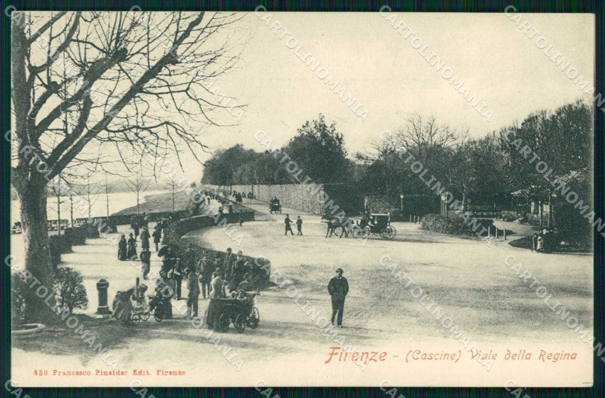 Firenze Città Cascine Viale della Regina cartolina RB7598 – fronte