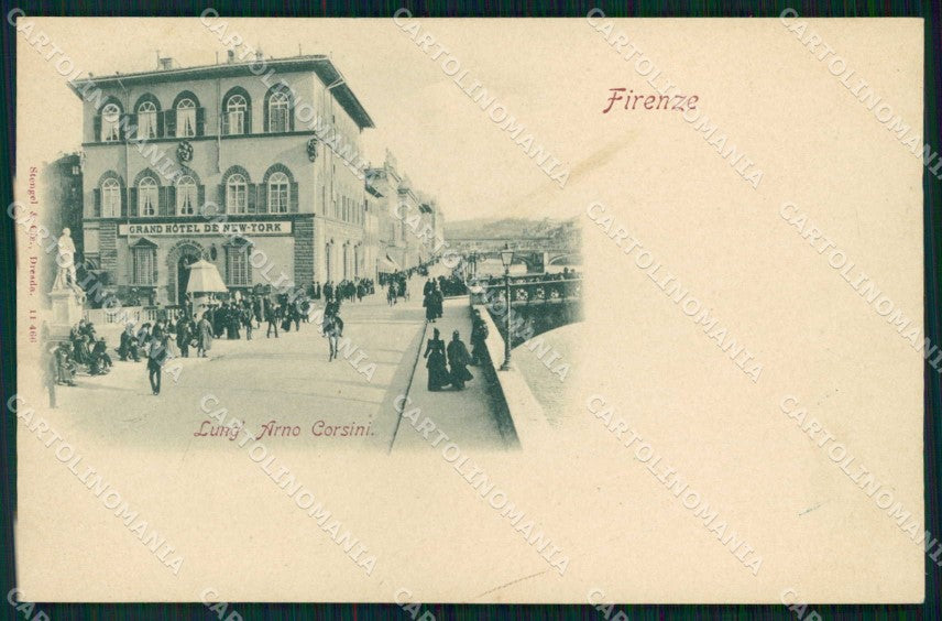 Firenze Città Lungarno Corsini Stengel 11466 cartolina RB7601 – fronte