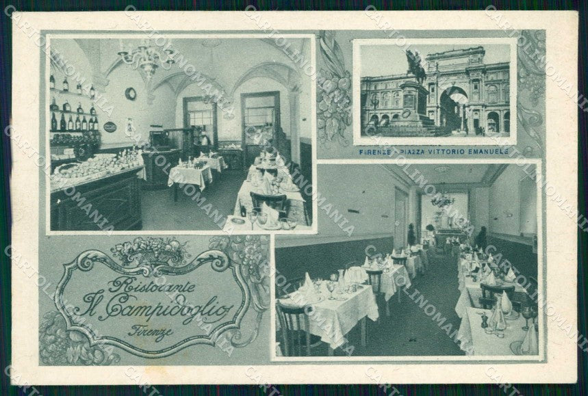 Firenze Città Ristorante al Campidoglio Commerciale cartolina RB7602 – fronte