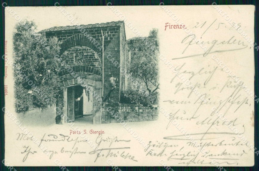 Firenze Città Porta S. Giorgio Stengel 11462 cartolina RB7608 – fronte