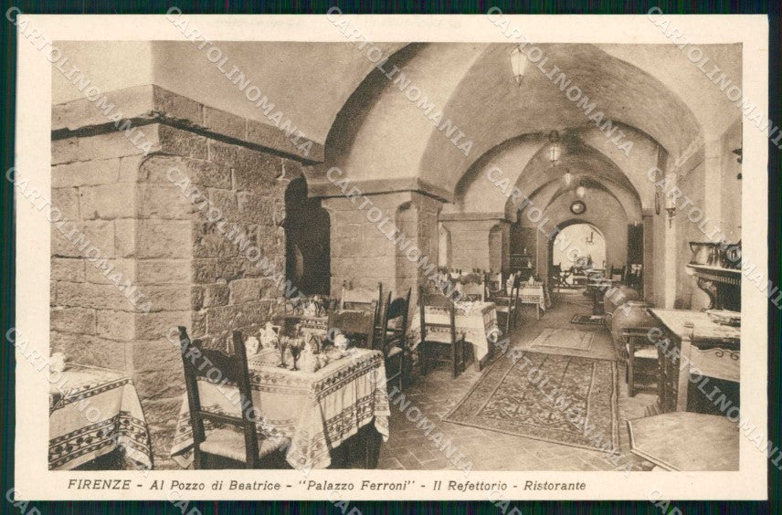 Firenze Città Ristorante Al Pozzo di Beatrice Commerciale cartolina RB7612 – fronte