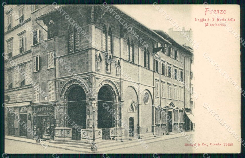 Firenze Città Loggia di S. Maria Misericordia Stengel 11458 cartolina RB7615 – fronte