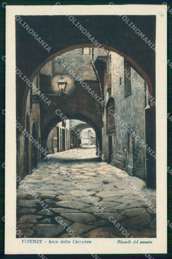 Firenze Città Arco della Carrozze Ricordi del Passato cartolina RB7625 – fronte