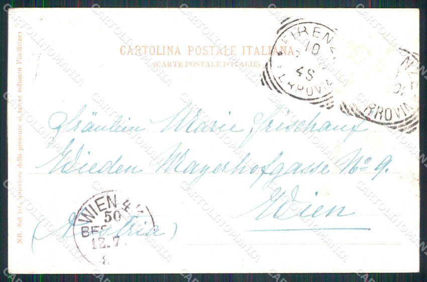 Firenze Città Via de' Pecori Campanile di Giotto cartolina RB7632 – retro