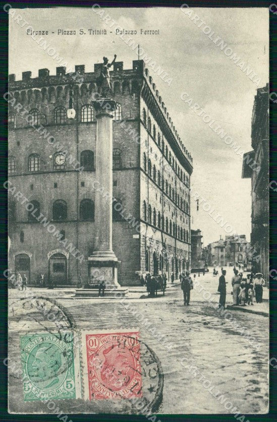Firenze Città Piazza S. Trinità Alterocca 38516 PIEGHINA cartolina RB7639 – fronte
