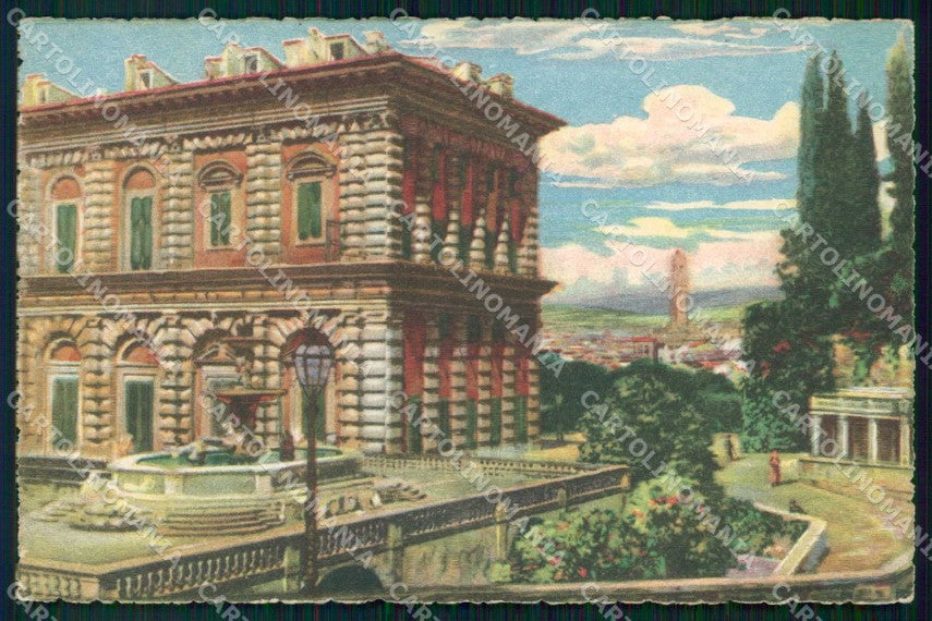 Firenze Città Palazzo Pitti Palazzo Vecchio Giardino di Boboli cartolina RB7650 – fronte