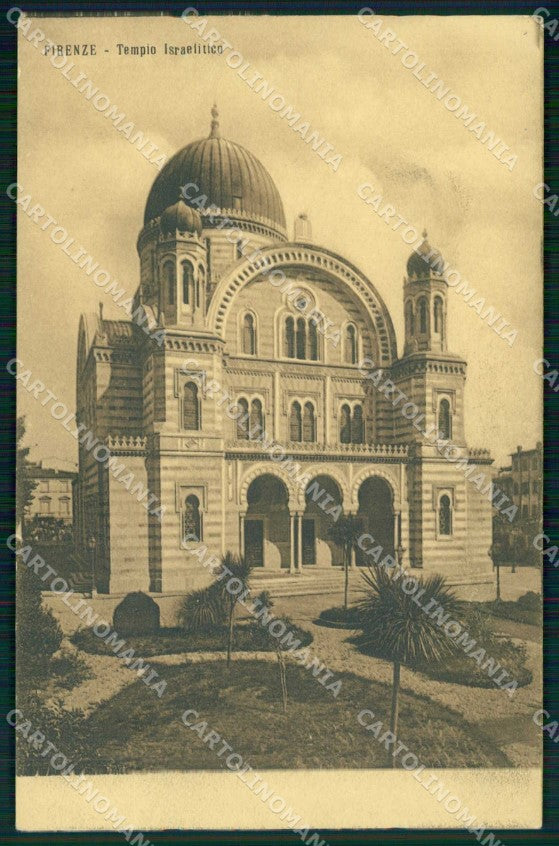 Firenze Città Tempio Israelitico cartolina RB7655 – fronte