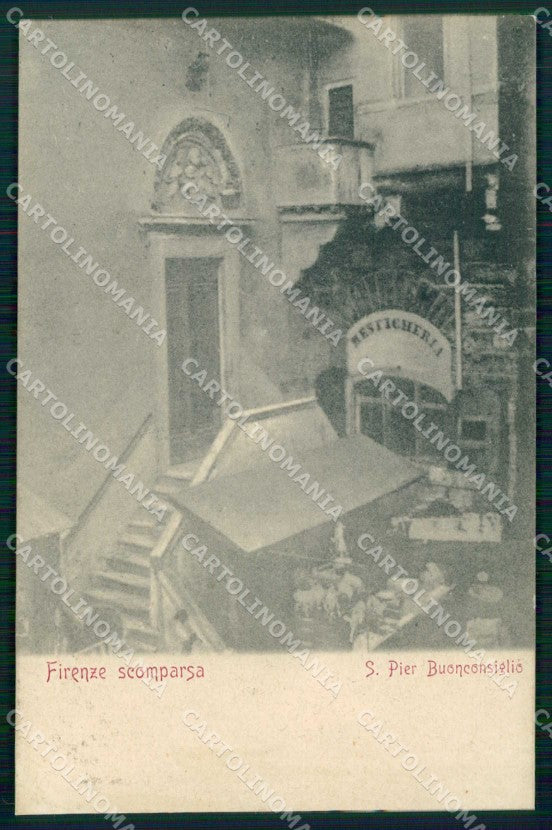 Firenze Città Firenze Scomparsa S. Pier Buonconsiglio ABRASA cartolina RB7656 – fronte