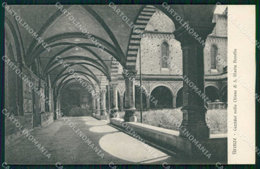 Firenze Città Chiesa S. Maria Novella Corridoi Brunner 601 cartolina RB7682 – fronte