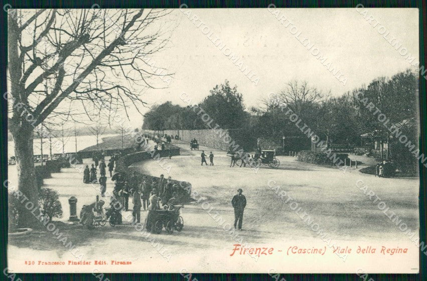 Firenze Città Cascine Viale della Regina cartolina RB7686 – fronte