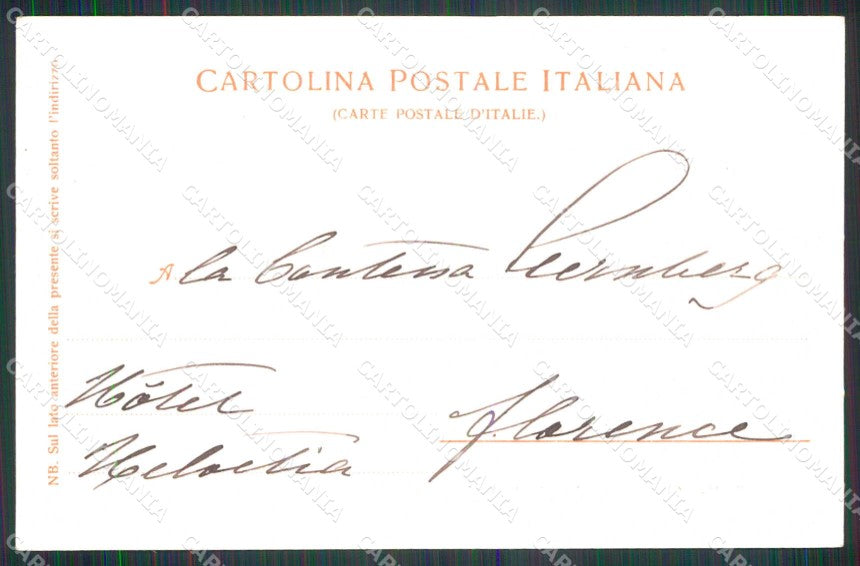 Firenze Città Hotel Helvetia Sala da Pranzo cartolina RB7692 – retro