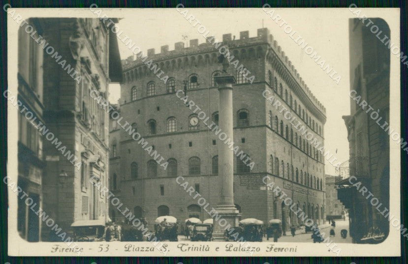 Firenze Città Piazza S. Trinità Palazzo Ferroni Foto cartolina RB7695 – fronte