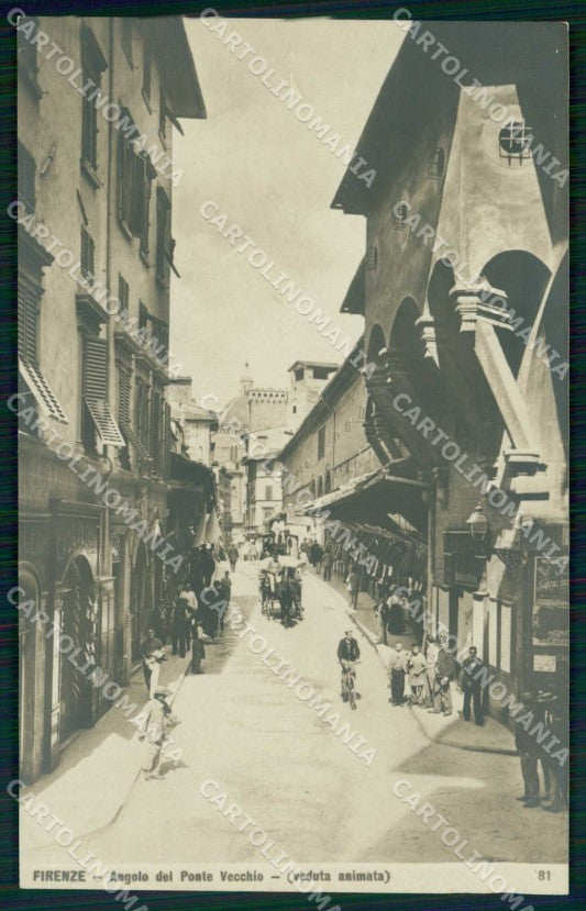 Firenze Città Angolo del Ponte Vecchio Foto cartolina RB7702 – fronte