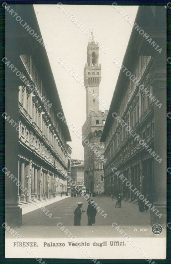 Firenze Città Palazzo Vecchio dagli Uffizi NPG Foto cartolina RB7708 – fronte