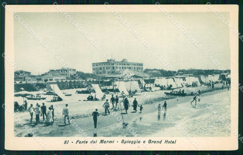 Lucca Forte dei Marmi Spiaggia Grand Hotel cartolina RB7721 – fronte