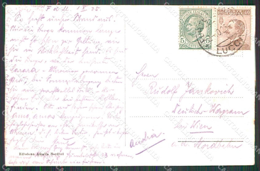 Lucca Forte dei Marmi Spiaggia Barca a Vela cartolina RB7722 – retro