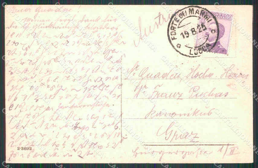 Lucca Forte dei Marmi Pesca alla Bilancia Mestieri cartolina RB7732 – retro