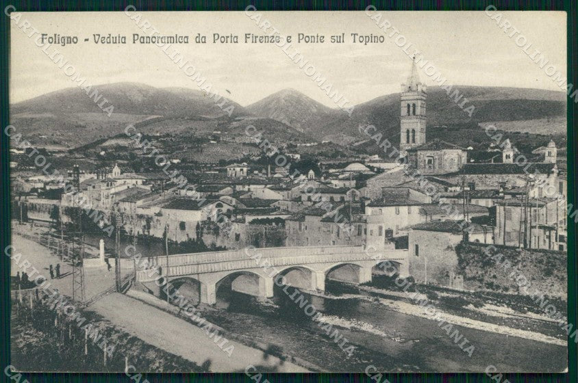Perugia Foligno Ponte sul Topino cartolina RB7747 – fronte