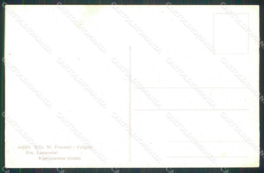 Perugia Foligno Palazzo delle Canoniche cartolina RB7748 – retro