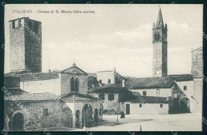 Perugia Foligno Chiesa di S. Maria Infra-Portas cartolina RB7750 – fronte