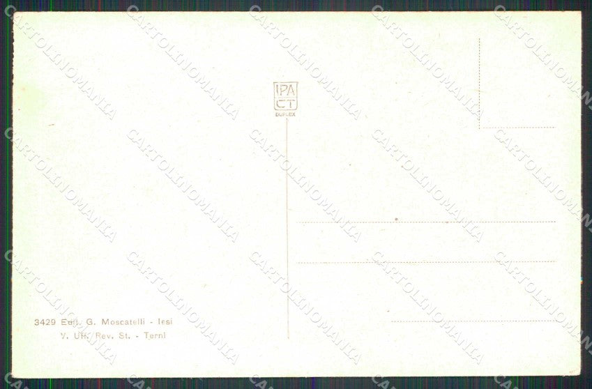 Ancona Falconara Piazza Mazzini Nuovo Palazzo delle Scuole cartolina RB7762 – retro