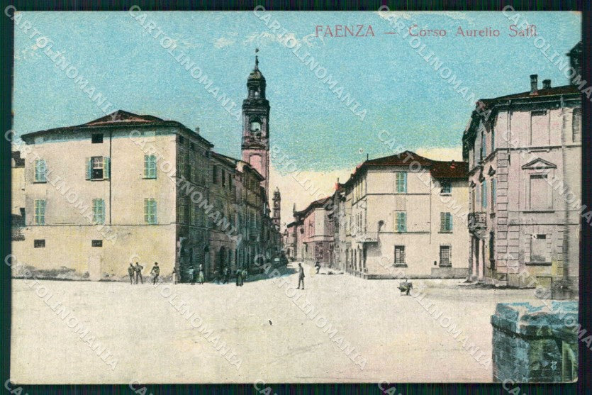 Ravenna Faenza Corso Aurelio Saffi cartolina RB7766 – fronte